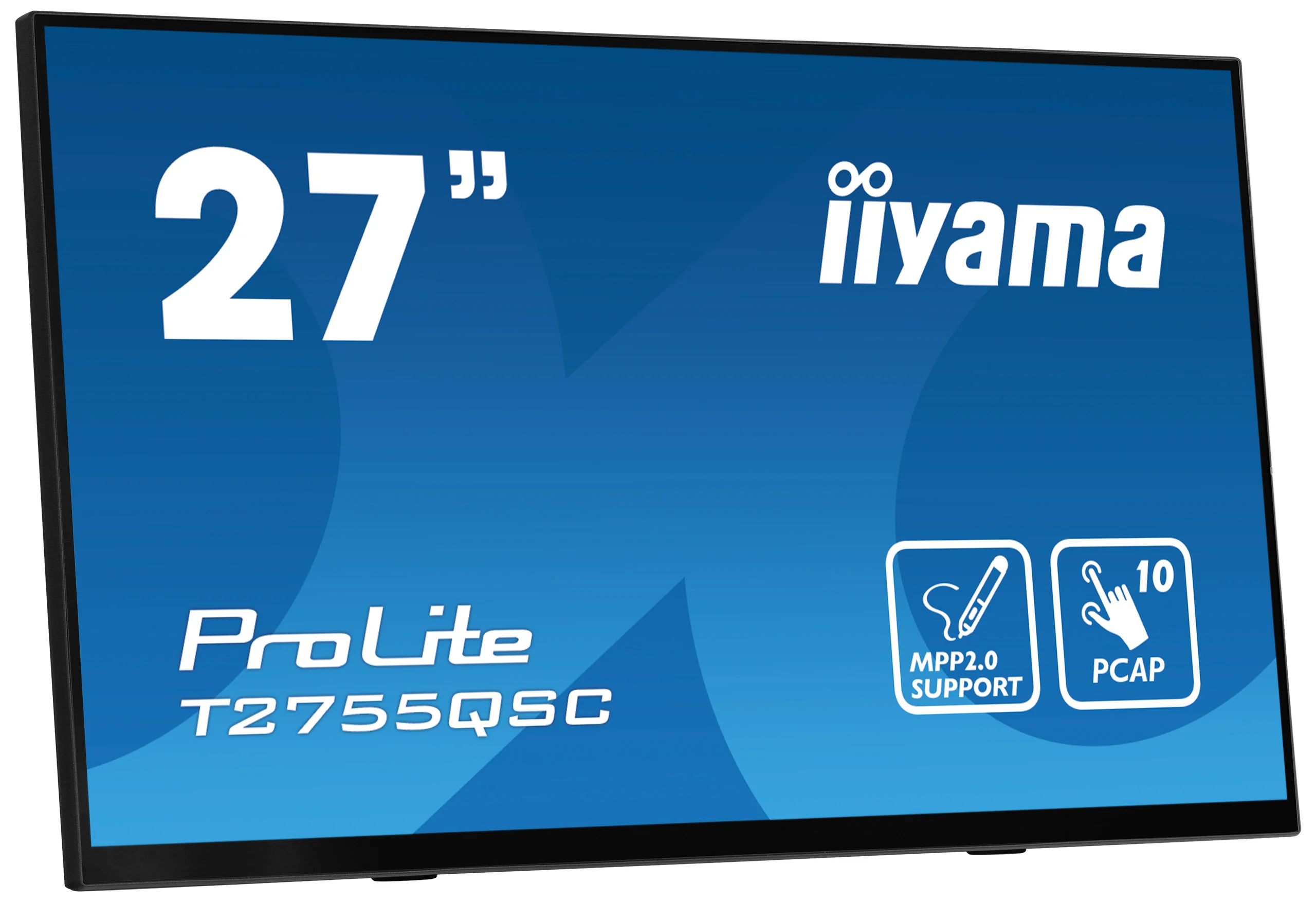 iiyama ProLite T2755QSC-B1 - 27" Touch Display - QHD IPS - 360 cd/m² - aktiver Stift (MPP 2.0) - NO-OS - VESA 100x100 - schwarz