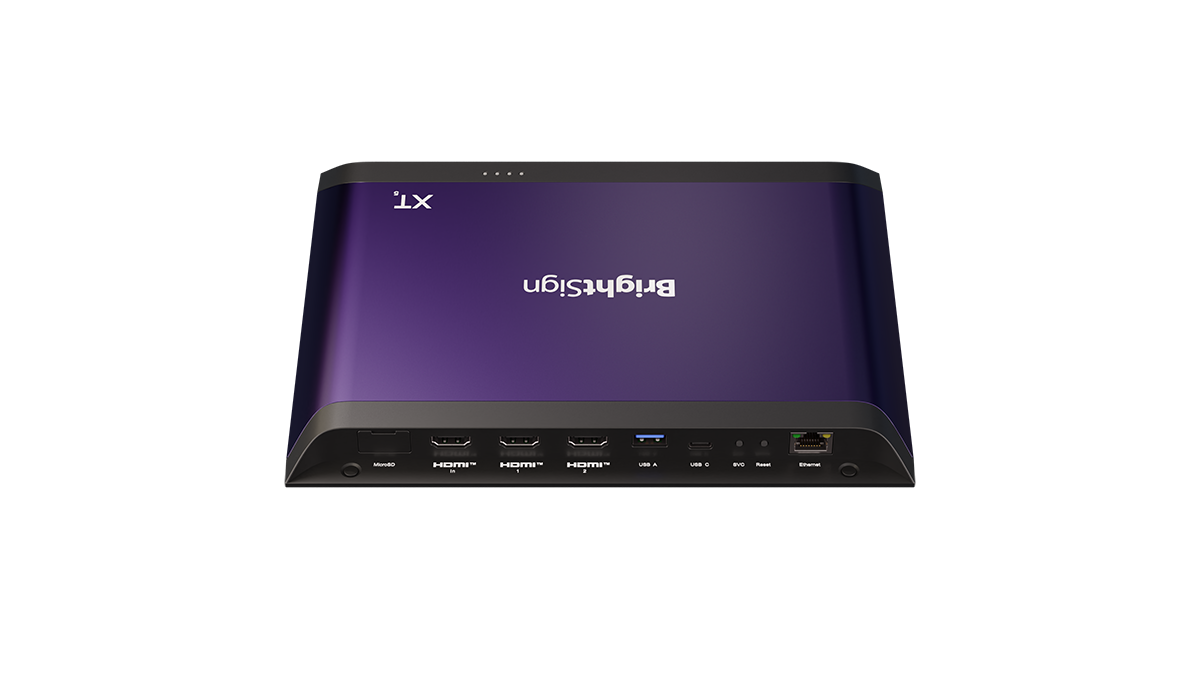 BrightSign XT2145 - 8K Digital Signage Player - 2x HDMI-Ausgang - HDMI-Eingang - PoE+ - BrightSignOS