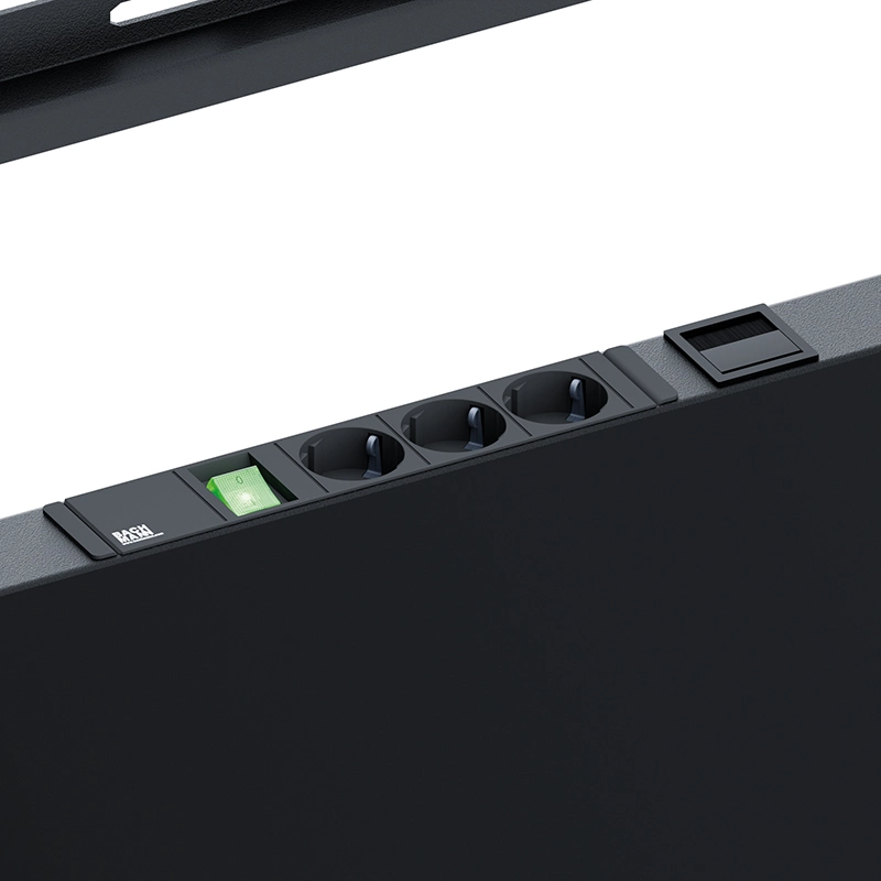 Hagor Pro Tower L Mobiles Standsystem - Display Rollwagen 75-98" - Landscape - neigbar - höhenverstellbar - max. 140 kg - VESA 200x200-900x600 - schwarz