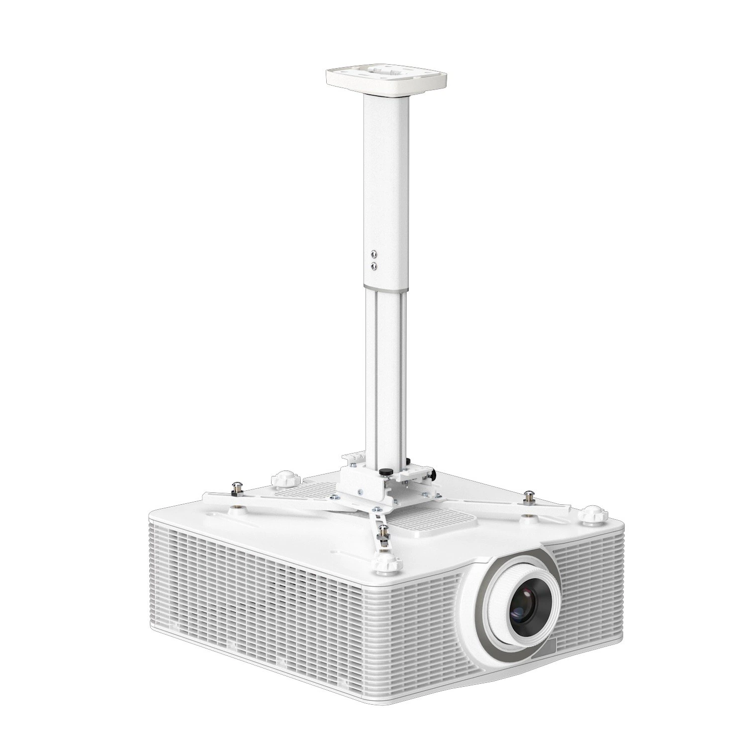 Kindermann Premium MA 60 7460000061 - Beamer-Deckenhalterung 39-59 cm - max. 30 kg - Aluminium - TÜV/GS - weiß