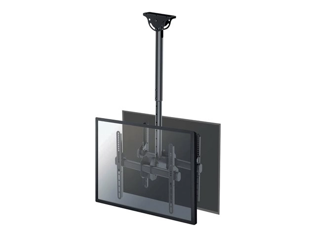 Neomounts NM-C440DBLACK - Dual-Monitor-Deckenhalterung 32-60" - max. 45 kg je Screen - VESA 400x400 - schwenkbar - schwarz