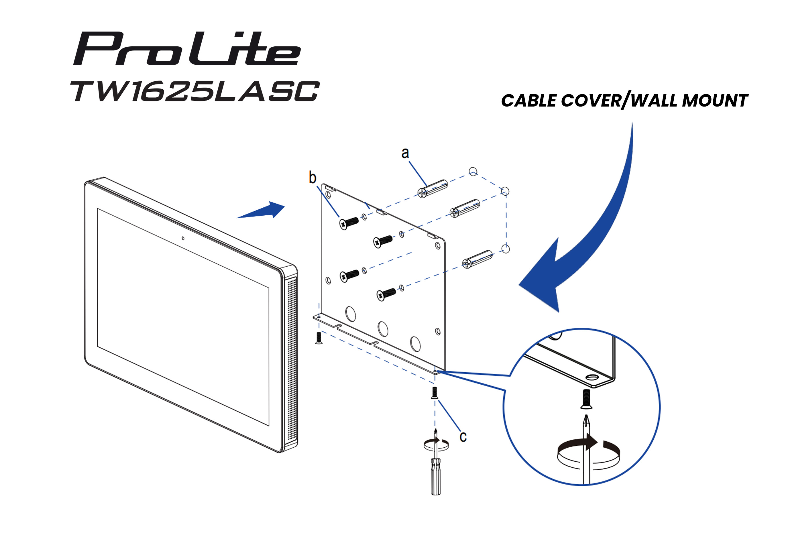 iiyama ProLite TW1625LASC-B3PNR 15,6" Touch-Display – Android 14 – PoE-fähig