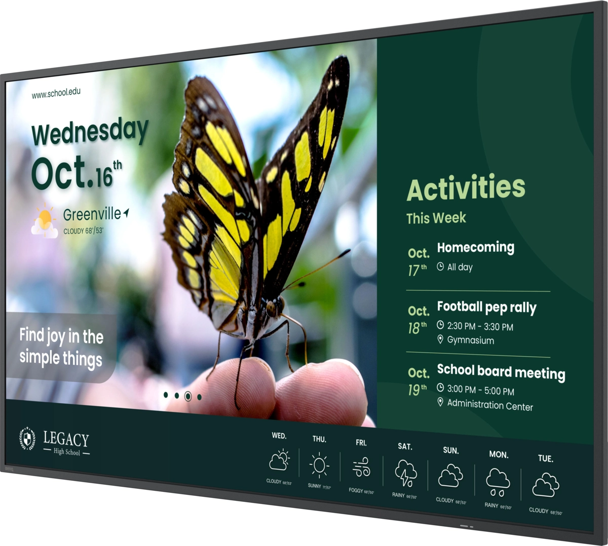 BenQ ST6504 - 65 Zoll 4K Digital Signage Display - UHD ADS - 350 cd/m² - 18/7 - Android 14 - VESA 400x400 - schwarz