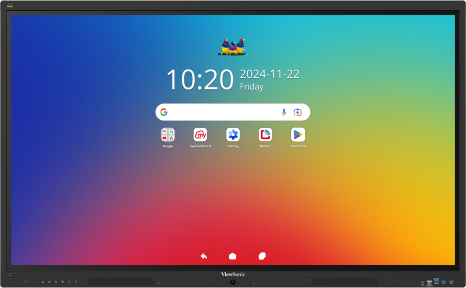 ViewSonic IFP5541-1-1C - Interaktives Touch-Display 55 Zoll - UHD 4K VA - Android 16 EDLA - 64-Punkt-Touch - 55W 2.1-Audio - VESA 400x200