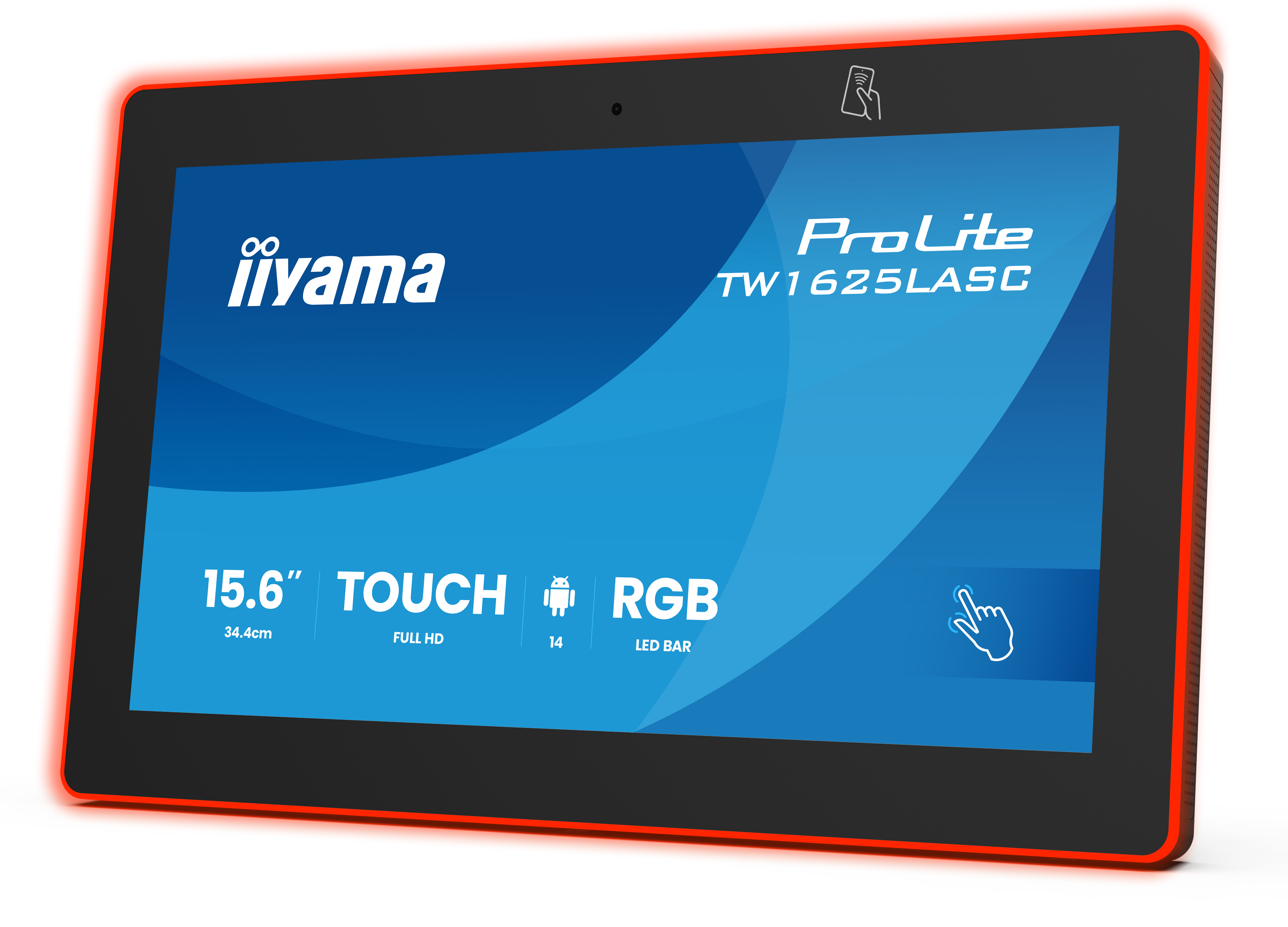 iiyama ProLite TW1625LASC-B3PNR 15,6" Touch-Display – Android 14 – PoE-fähig