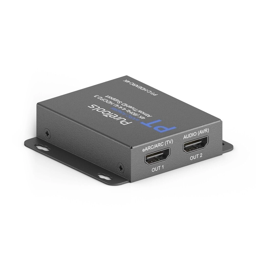 PureTools PT-C-HDEARC-4K - 4K HDMI eARC Adapter - Dolby Atmos, DTS:X, 18 Gbps, Plug&Play