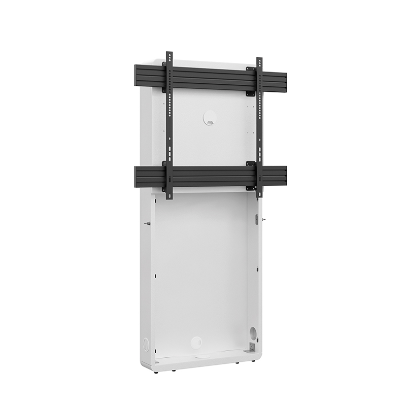 Hagor CON-Line W 75-86" 2809 - Medienstele Boden-Wandmontage - 75-86" - Landscape - max. 50 kg - VESA 900x800 - Weiß