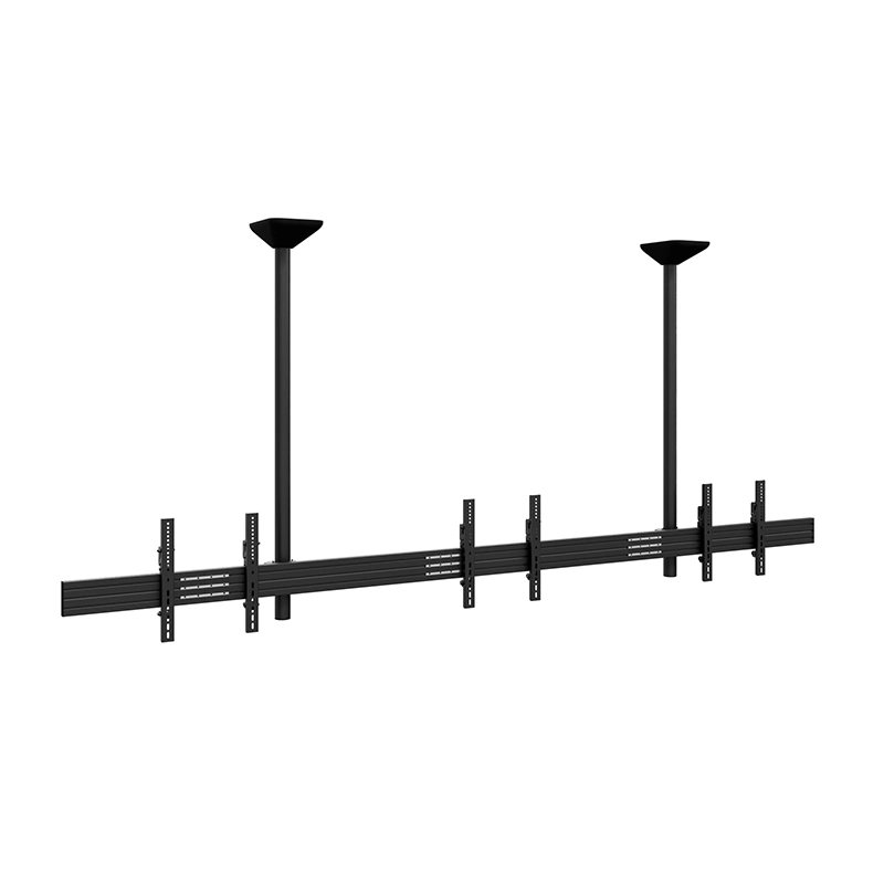 Hagor CPS Menuboard D3S 24-32" - Deckenhalterung 3 Displays Landscape - bis 40 kg je Screen - VESA 100x100-200x200 - neigbar - schwarz