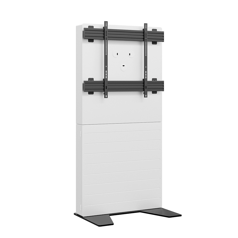 Hagor CON-Line Big FS 75-98" 2768 - Medienstele freistehend breiter Korpus - 75-98" - Landscape - max. 100 kg - VESA 200x200-900x800 - Weiß