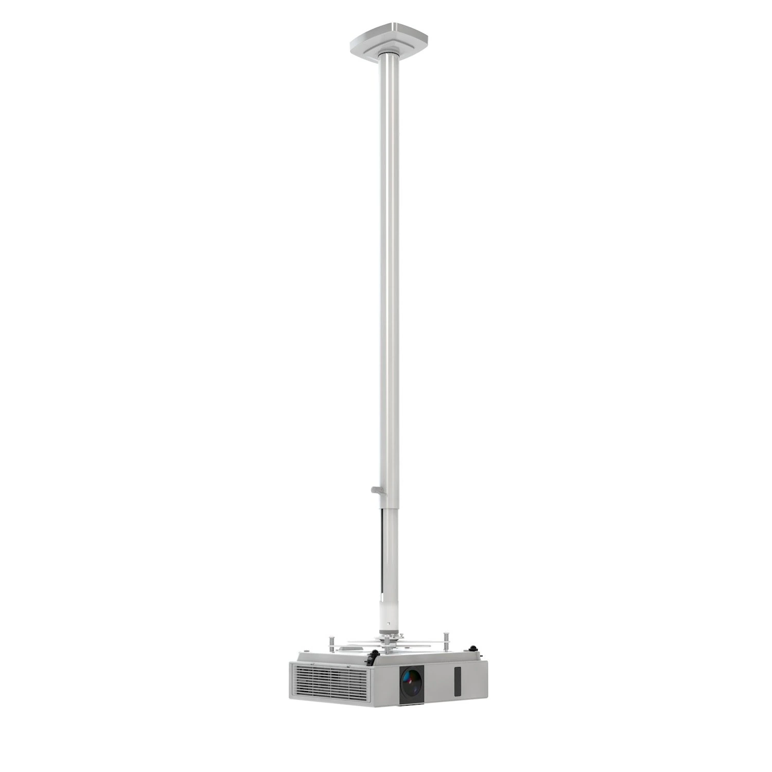 Kindermann Comfort² 150 4000000151 - Beamer-Deckenhalterung 105-150 cm - max. 20 kg - TÜV/GS - Weiß