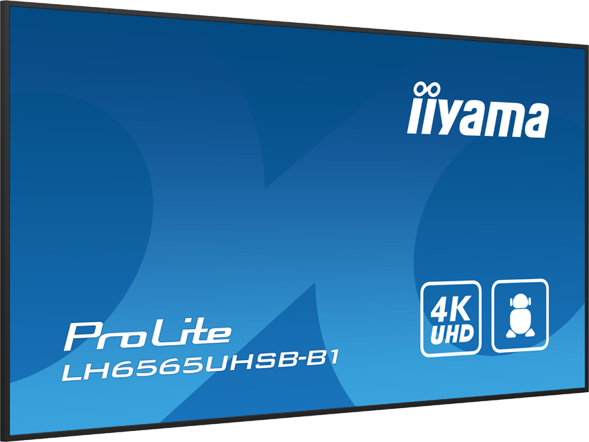 iiyama ProLite LH6565UHSB-B1 - 65" 4K Digital Signage Display, 800 cd/m², Android 11