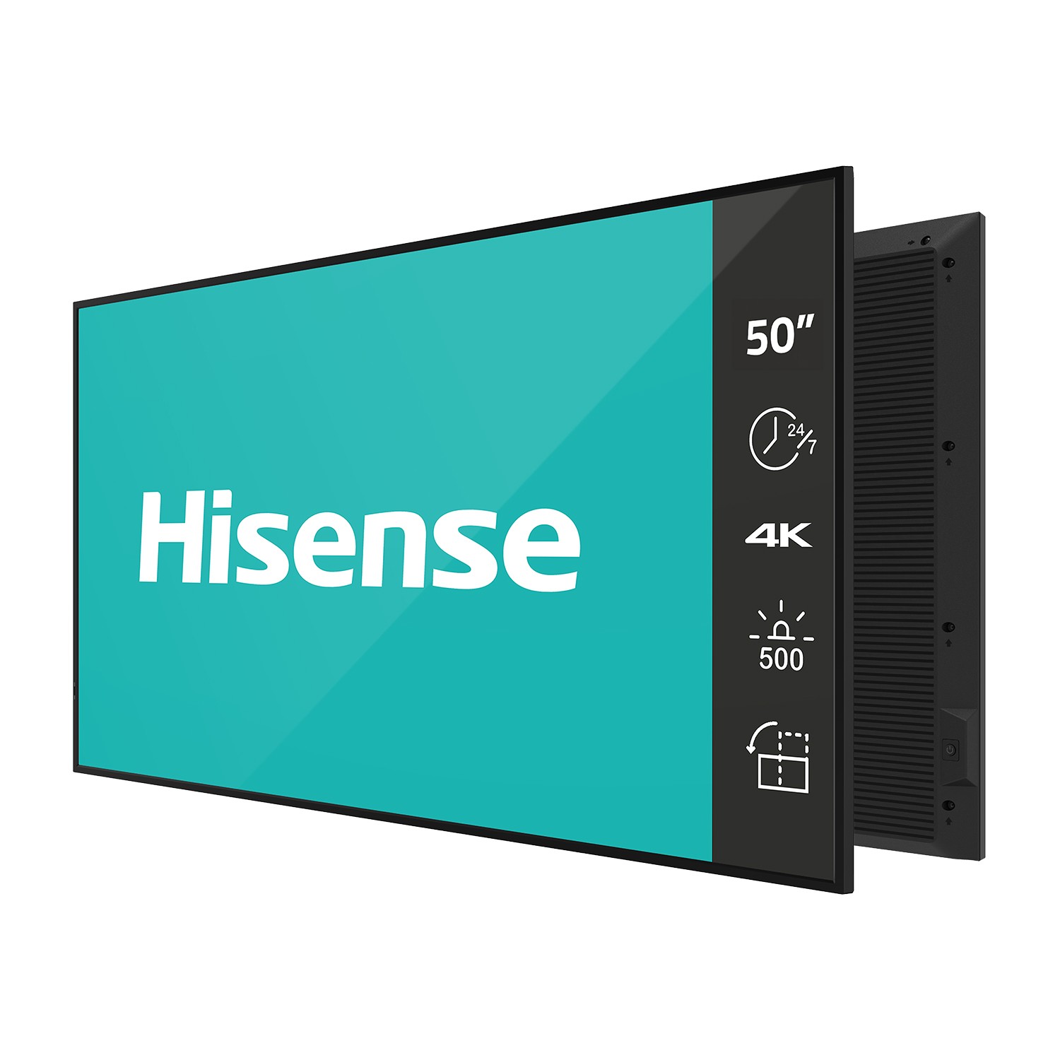Hisense 50DM66D - 50" Digital Signage Display - 4K UHD - 500 cd/m² - 24/7 - IP5X - Android 11 - VESA 300x300