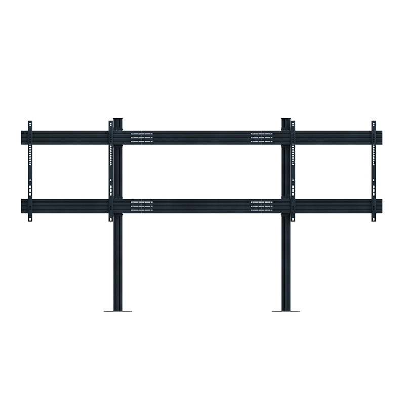 Hagor CPS Floor-Wall Dual 3332 - Boden-Wandhalterung 75-86" - höhenverstellbar - Landscape - bis 70 kg je Screen - VESA 400x400-900x800
