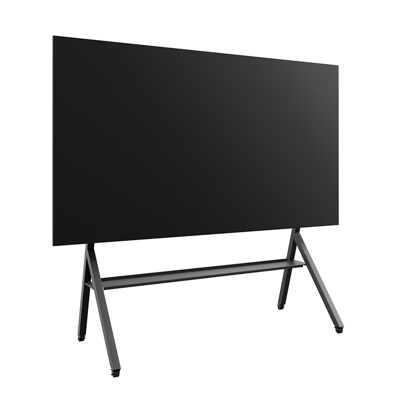Hagor HP LED Trolley LG LAPA 136" 6298 - mobiles Standsystem für LG LAPA136-GF - 3 Höhen - Rollen mit Feststellbremse - inkl. AV-Ablage - schwarz