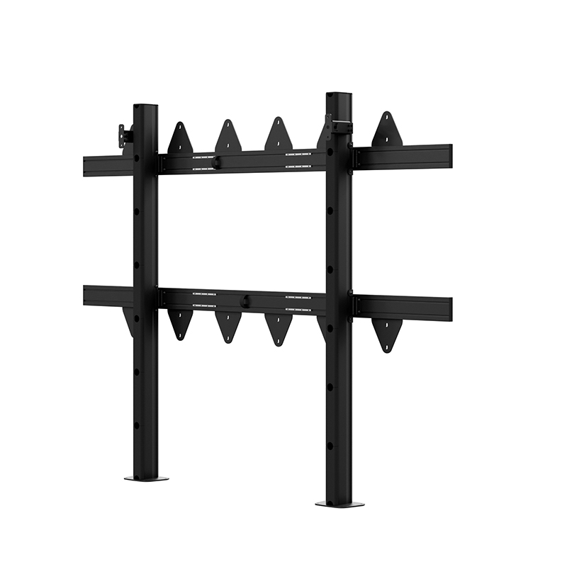 Hagor LED-SBW LG LAPA 136" 6311 - Standsystem zur Boden-Wand-Montage für LG LAPA136-GF - höhenverstellbar - verdeckte Kabelführung - schwarz