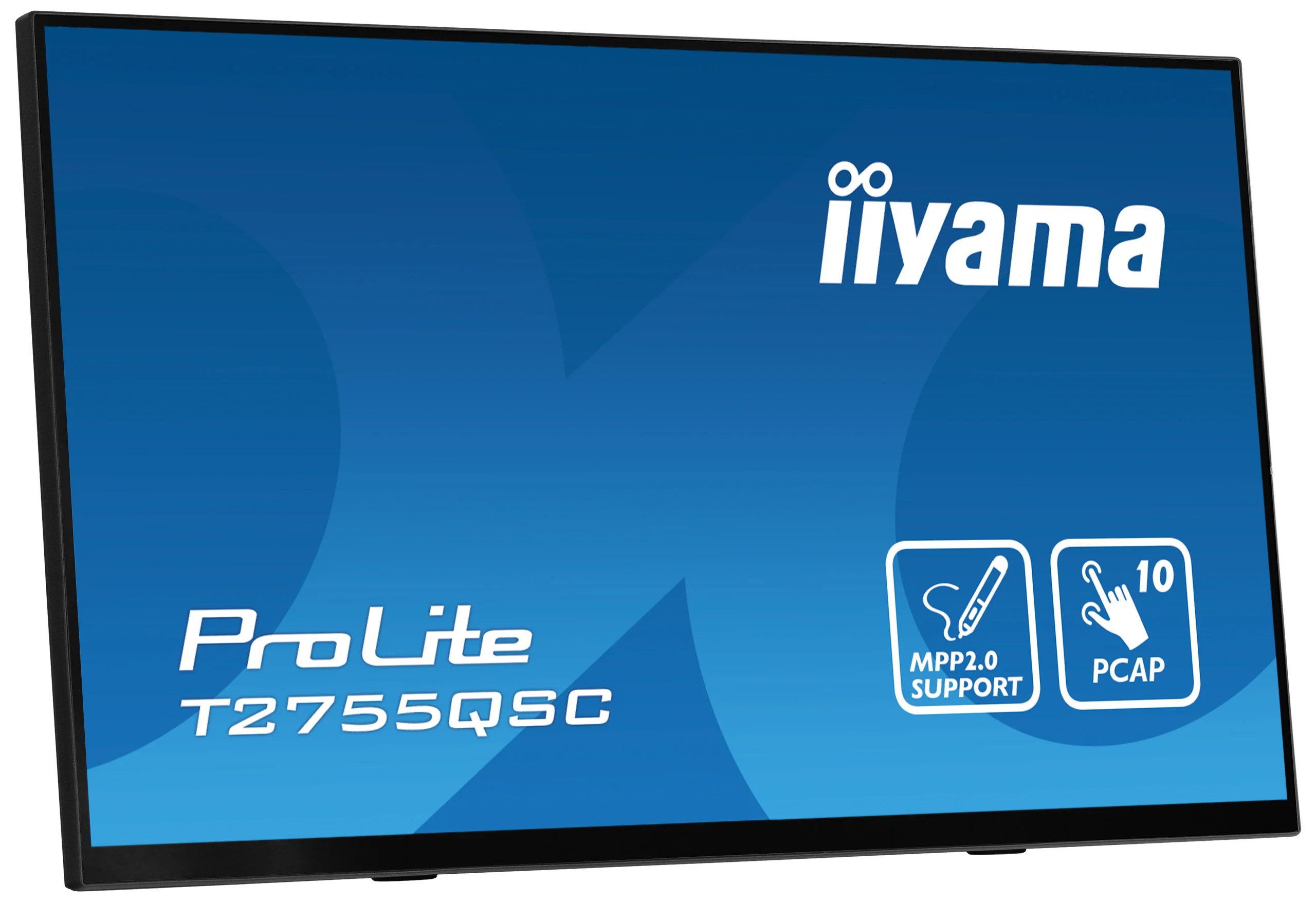 iiyama ProLite T2755QSC-B1 - 27" Touch Display - QHD IPS - 360 cd/m² - aktiver Stift (MPP 2.0) - NO-OS - VESA 100x100 - schwarz