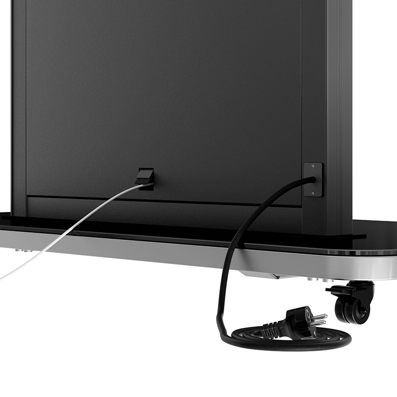 Hagor Pro Tower L Mobiles Standsystem - Display Rollwagen 75-98" - Landscape - neigbar - höhenverstellbar - max. 140 kg - VESA 200x200-900x600 - schwarz