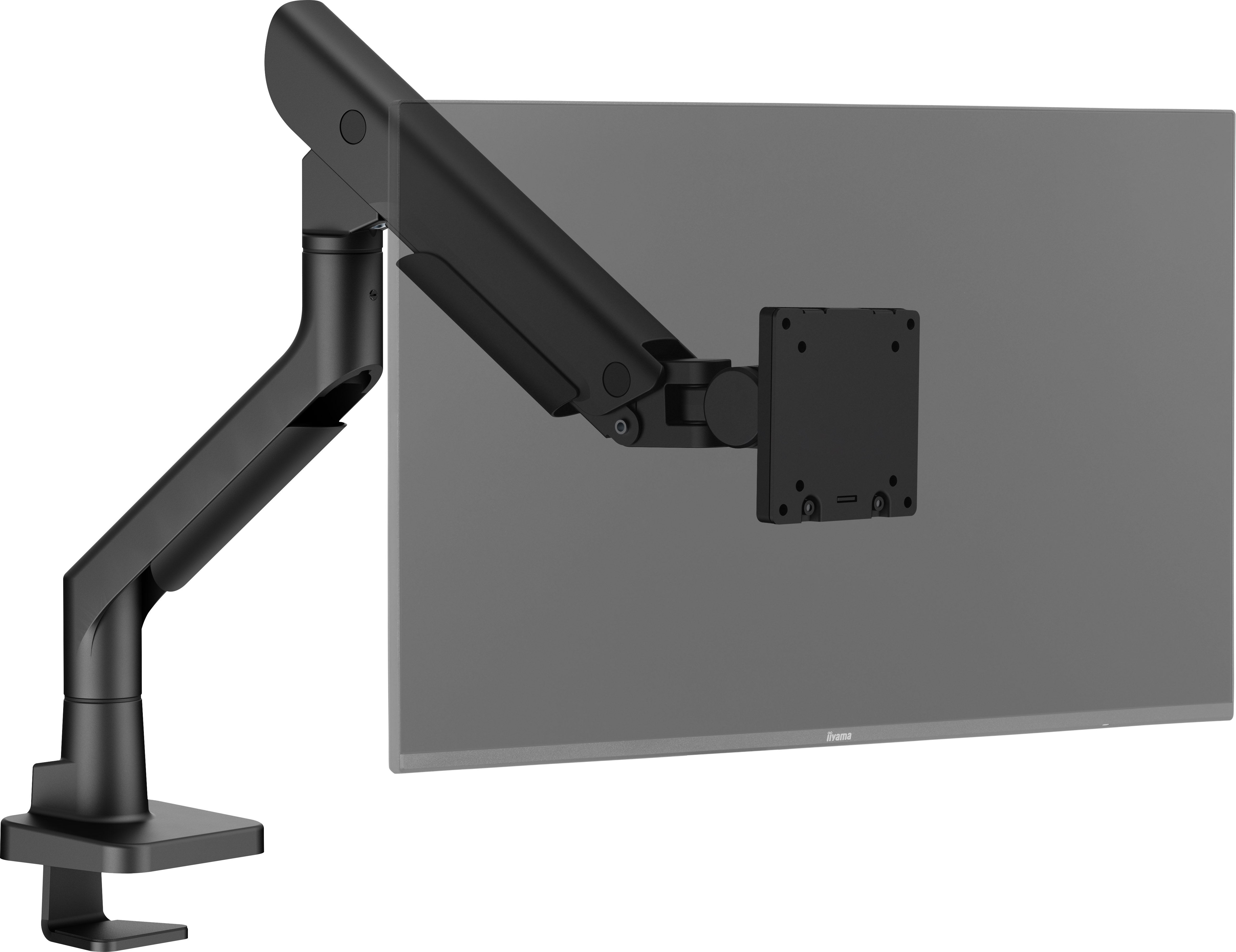 iiyama DS6001C-B1 - Gasfederarm Monitorhalterung, 17-49", bis 27kg, VESA 75x75/100x100, Schwarz