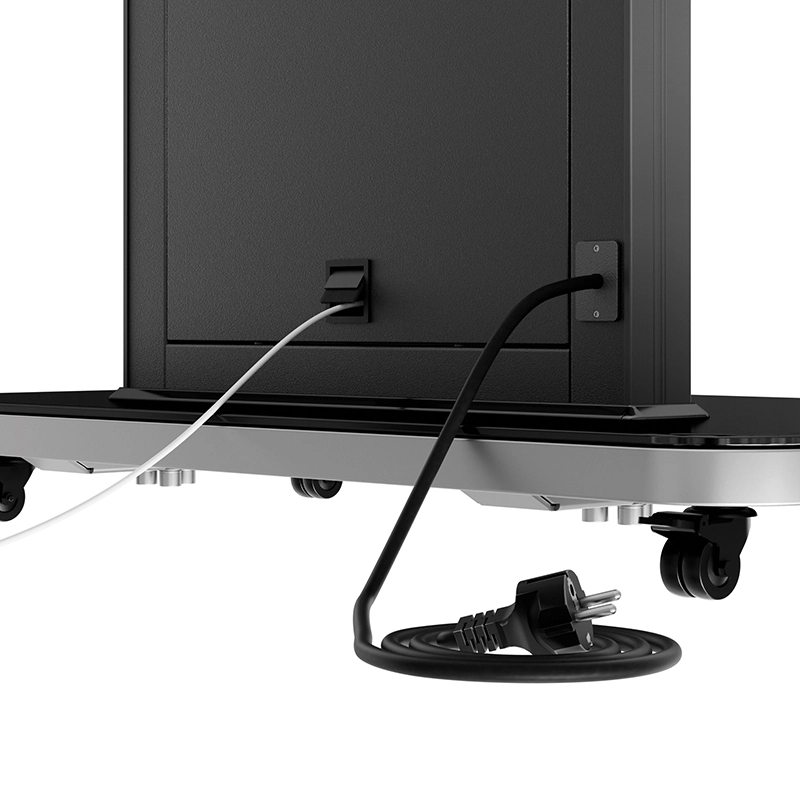 Hagor Pro-Tower M Mobiles Standsystem - Display Rollwagen 46-65" - Landscape - neigbar - höhenverstellbar - max. 80 kg - VESA 200x200-800x600 - schwarz