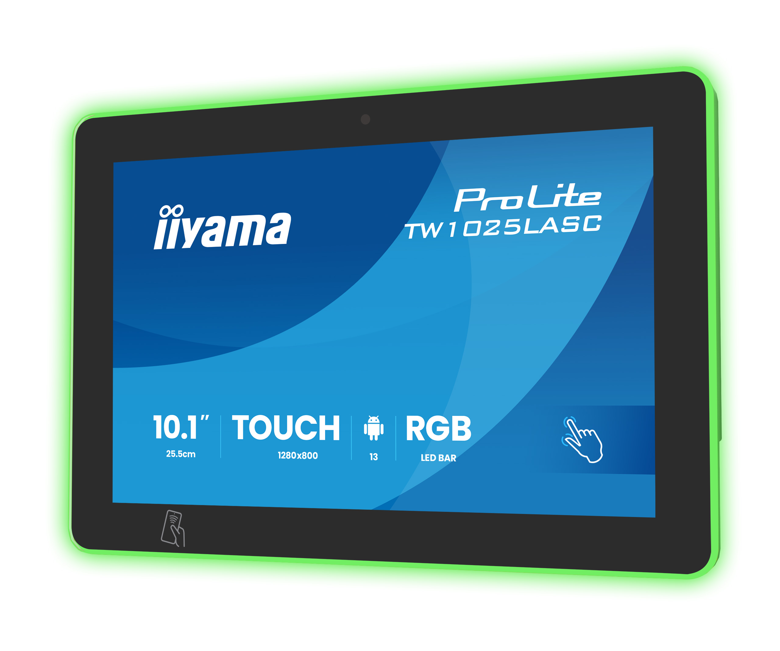 iiyama ProLite TW1025LASC-B3PNR 10,1" Touch-Display – Android 13 – PoE-Betrieb