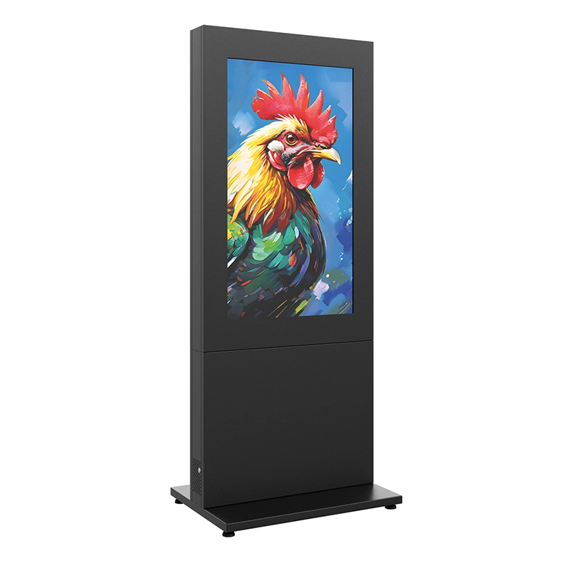 Hagor HP Kiosk 50" FS - Indoorstele 50" Portrait - abschliessbar mit Mini-PC-Fach - Graphit