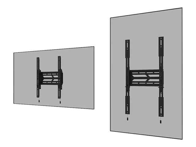 Neomounts WL30S-950BL19 - Schwerlast-Wandhalterung 55-115" - Landscape & Portrait - fest - abschließbar - höhenverstellbar - max. 160 kg - VESA 100x100-1500x900 - schwarz