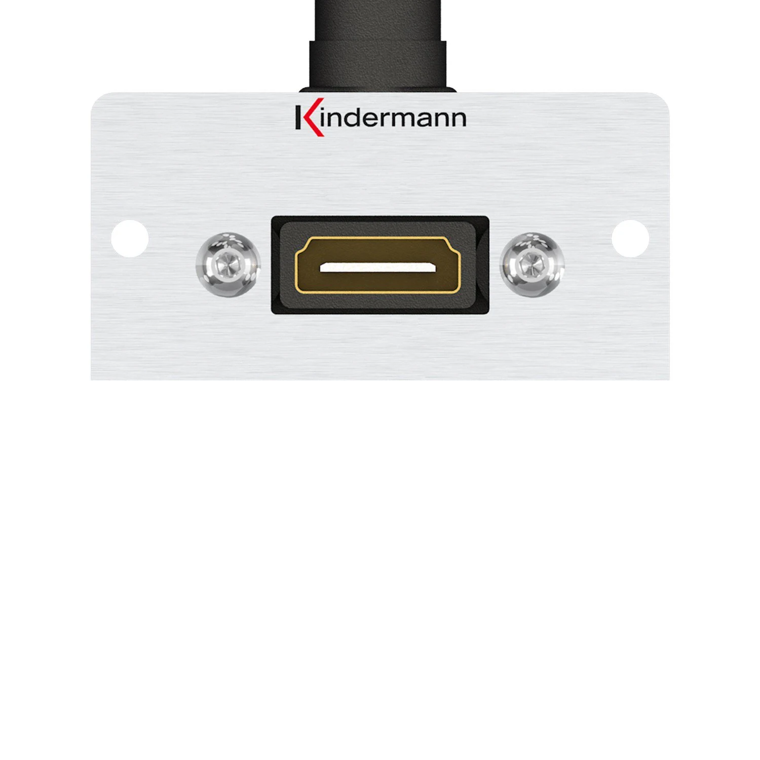 Kindermann Konnect 50 alu HDMI 90° Abgang 7444000582 - Halbblende