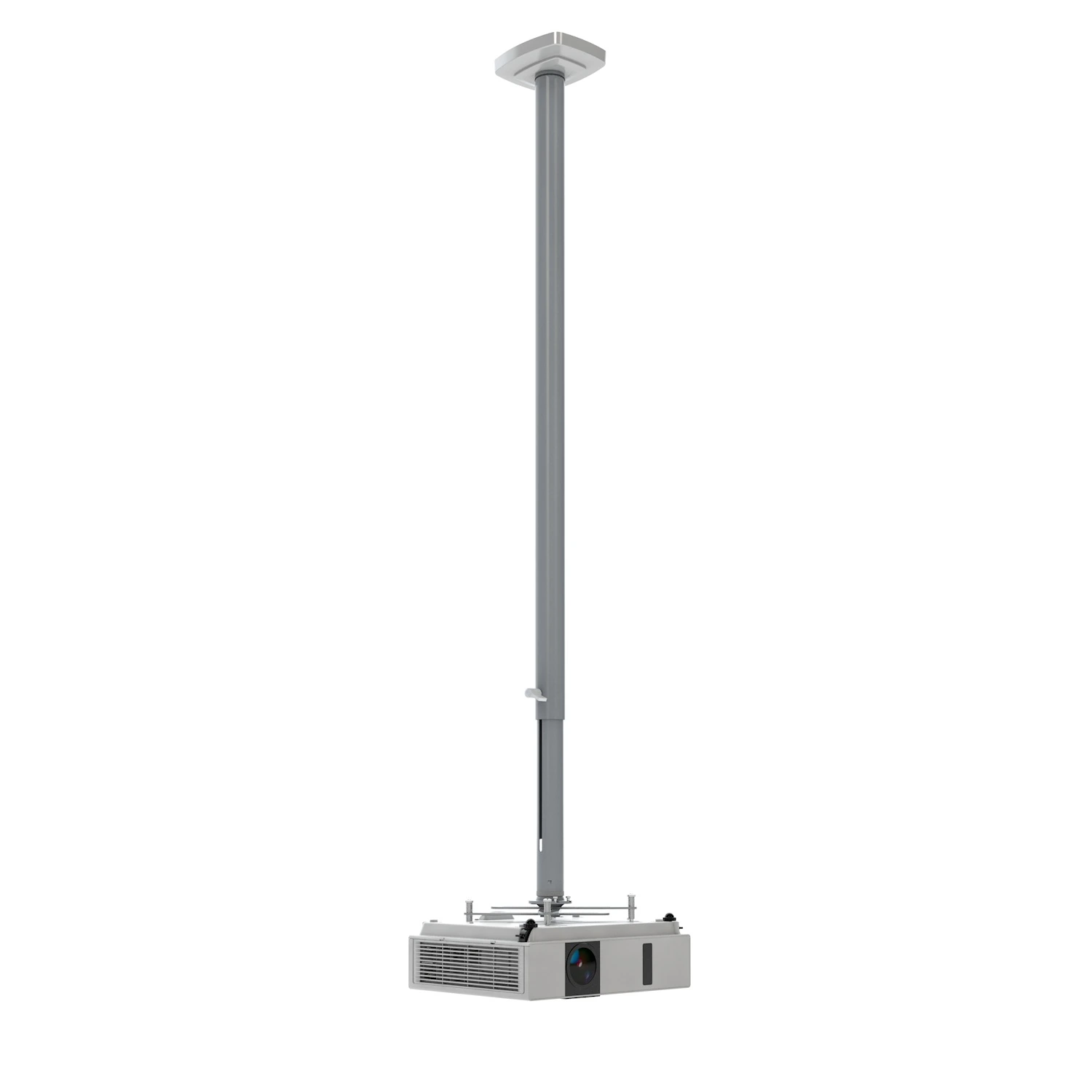 Kindermann Comfort² 150 4000000150 - Beamer-Deckenhalterung 105-150 cm - max. 20 kg - TÜV/GS - Silber