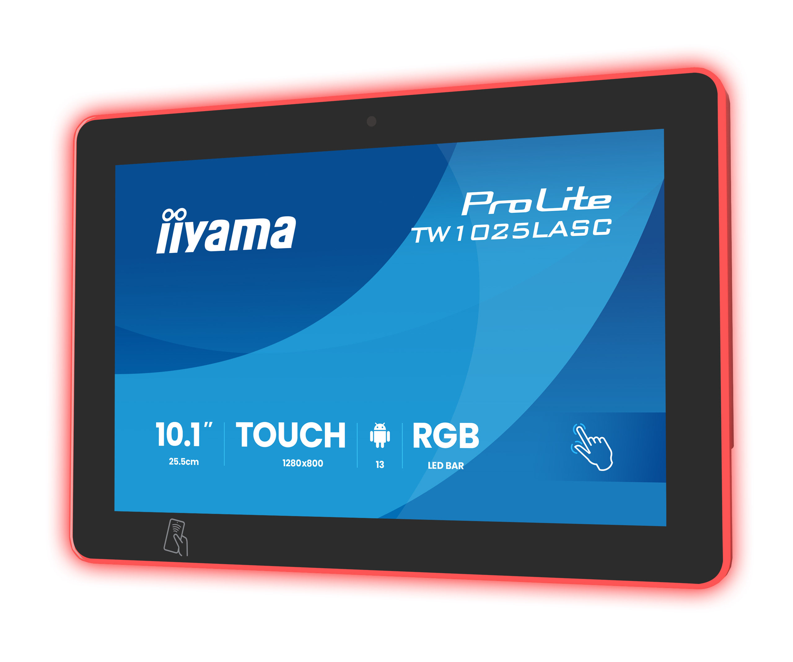iiyama ProLite TW1025LASC-B3PNR 10,1" Touch-Display – Android 13 – PoE-Betrieb