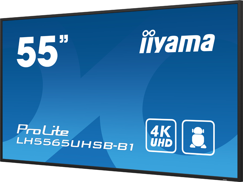 iiyama ProLite LH5565UHSB-B1 - 55" 4K Digital Signage Display, 800 cd/m², Android 11
