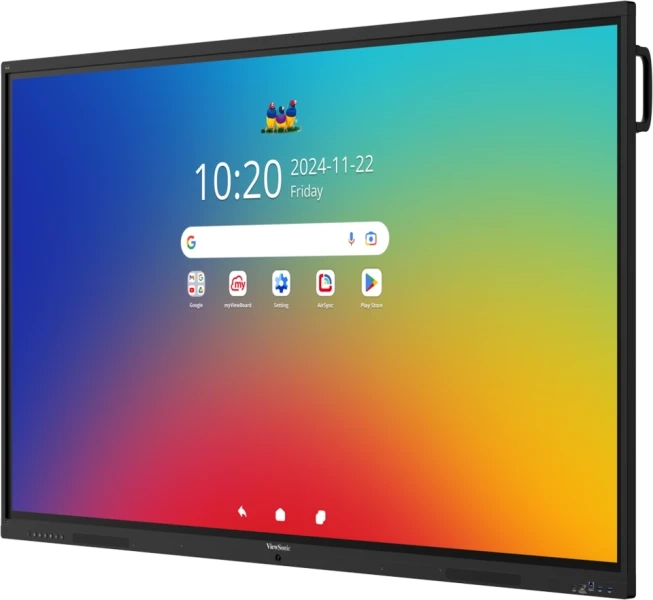 ViewSonic IFP7541-1-1C - Interaktives Touch-Display 75 Zoll - UHD 4K VA - Android 16 EDLA - 64-Punkt-Touch - 55W 2.1-Audio - VESA 800x400