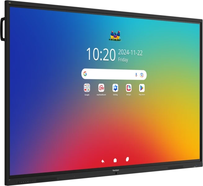 ViewSonic IFP8641-1-1C - Interaktives Touch-Display 86 Zoll - UHD 4K IPS - Android 16 EDLA - 64-Punkt-Touch - 55W 2.1-Audio - VESA 800x600