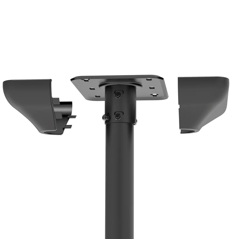 Hagor CPS Deckenflansch mit Abdeckung 3217 - comPROnents Deckenbefestigung für Rundrohr - schwarz