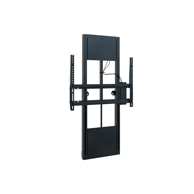 Hagor WH Moto Slim 8423 - Motorisierte Wandhalterung 42-86" - Landscape und Portrait - höhenverstellbar 600 mm Fahrweg - max. 80 kg - VESA 800x600 - Schwarz