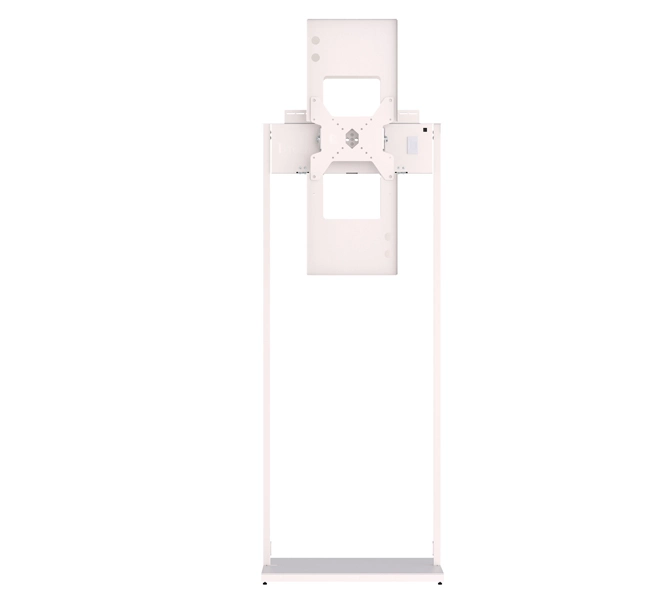 B-Tech BT7613-SAM32 - Back-to-Back Bodenständer 2x 32" - neigbar - Kabelmanagement - Sicherheitsabdeckung - für Samsung EM32DX / EM32DX-A - max. 20 kg - VESA 200x200 - weiß