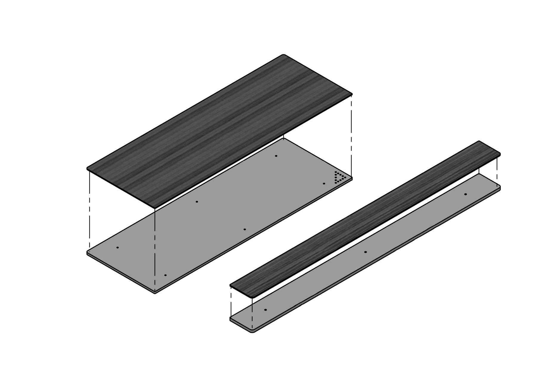 Kindermann CablePort flex Trägerplatten-Satz 4-fach - für individuelle Oberflächen