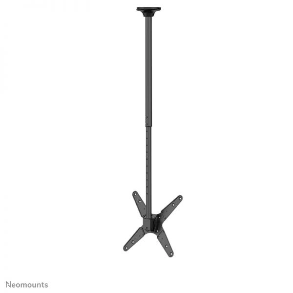 Neomounts FPMA-C340BLACK - Deckenhalterung 32-75" - max. 50 kg - VESA 400x400 - 360° Schwenk - H 106-156 cm - schwarz