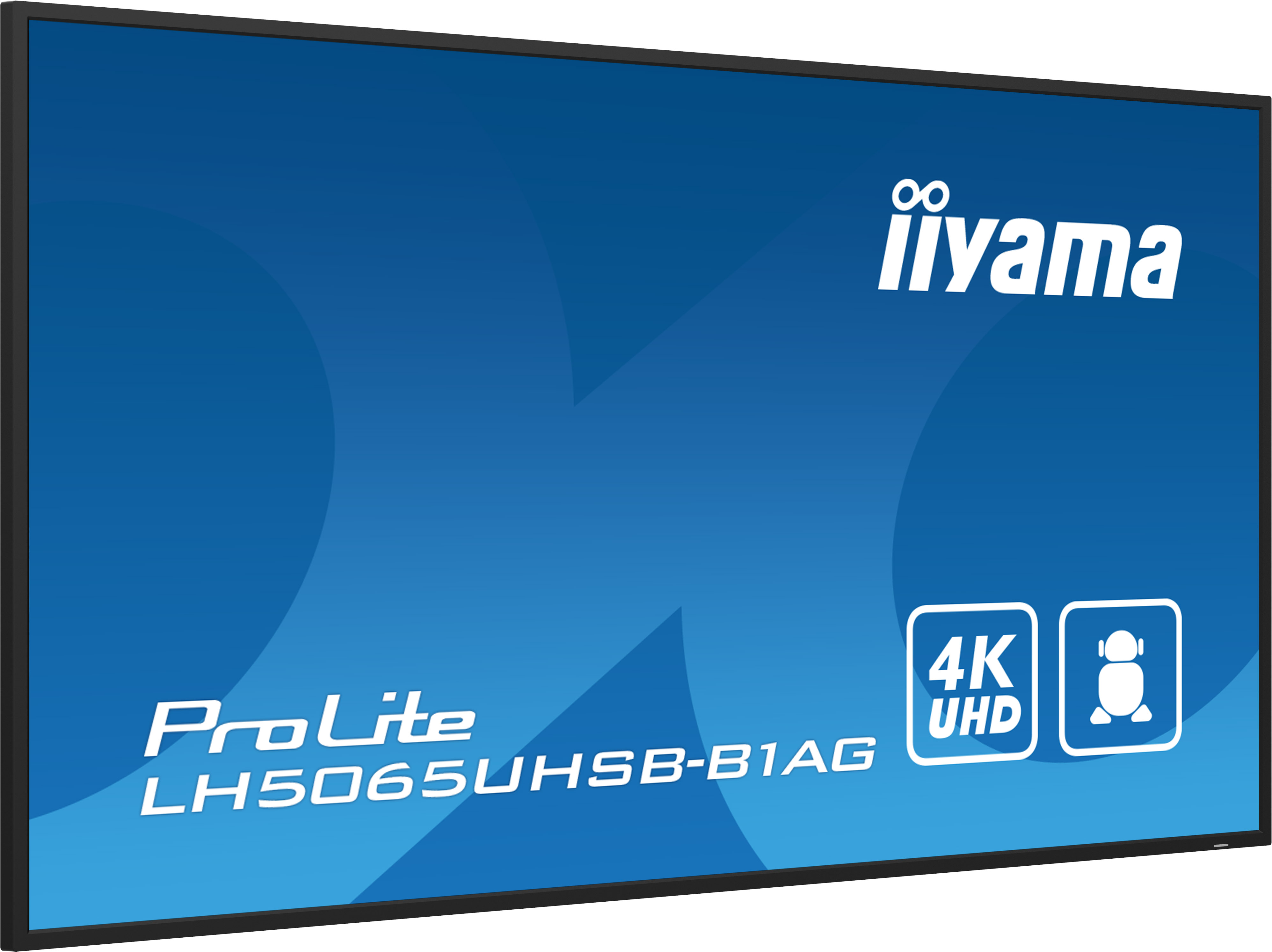 iiyama ProLite LH5065UHSB-B1AG - 50" 4K Digital Signage Display, 800 cd/m², Anti-Glare, Android 11