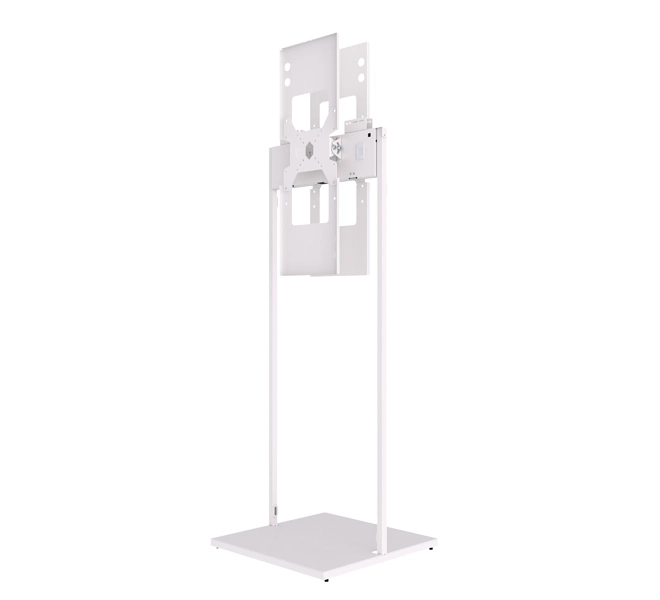 B-Tech BT7613-SAM32 - Back-to-Back Bodenständer 2x 32" - neigbar - Kabelmanagement - Sicherheitsabdeckung - für Samsung EM32DX / EM32DX-A - max. 20 kg - VESA 200x200 - weiß