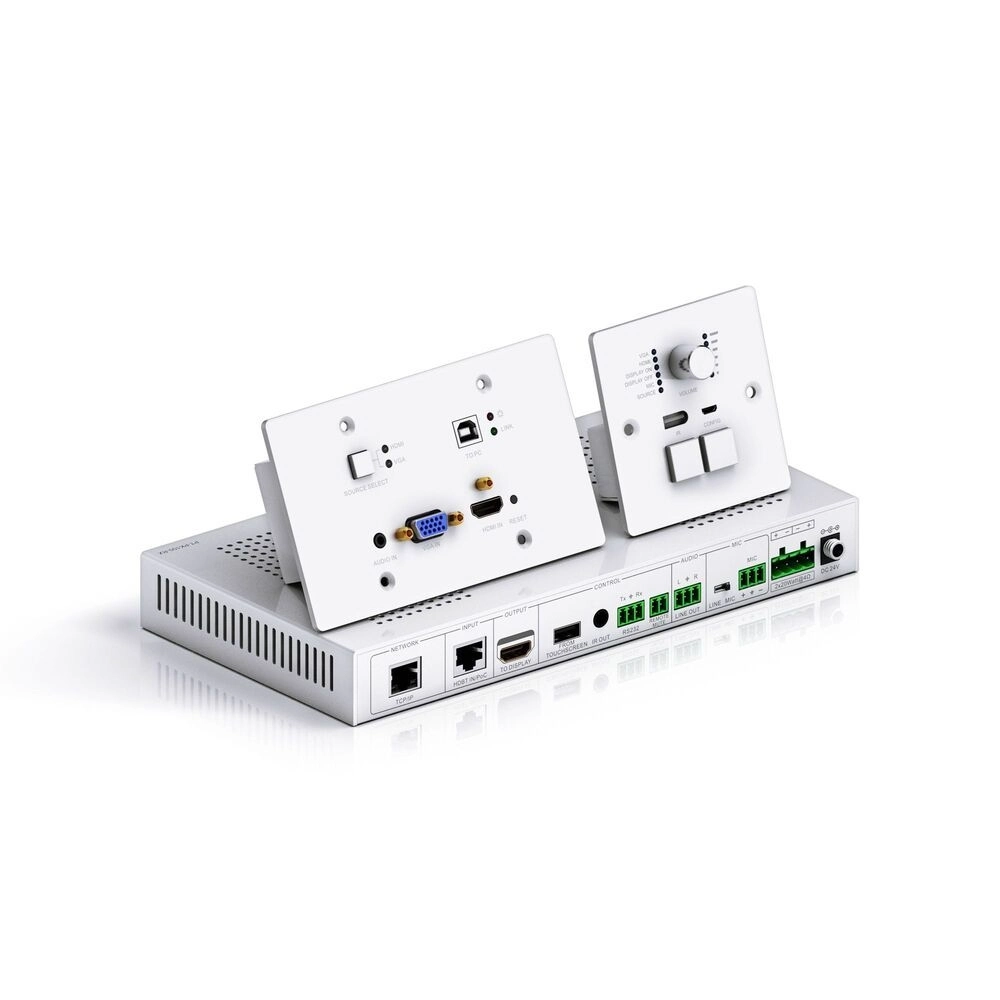 PureTools PT-PK100 - HDBaseT AV-Verteilungssystem Set - Wandanschlussfeld, Receiver, Bedienfeld, 30m, 2x20W