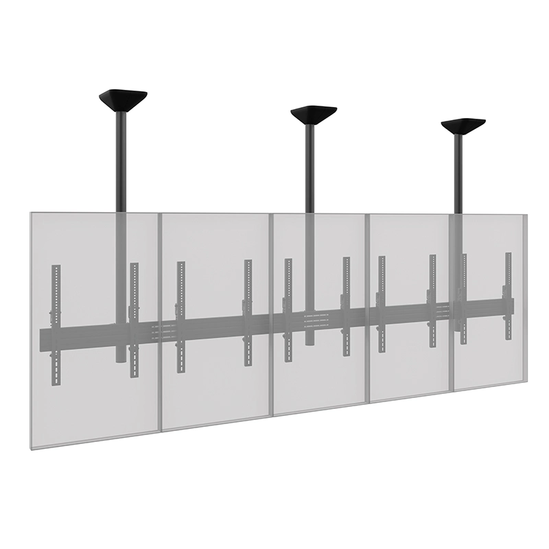 Hagor CPS Menuboard D5P 46-65" - Deckenhalterung 5 Displays Portrait - max. 40 kg je Screen - VESA 400x600 - neigbar - schwarz