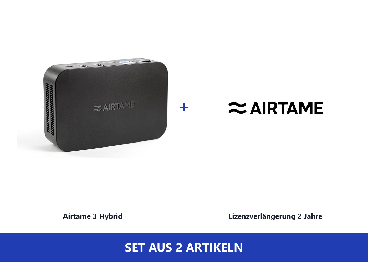 Airtame 3 Hybrid – Videokonferenzen + Digital Signage - 4K & PoE+ - 5 Jahreslizenz
