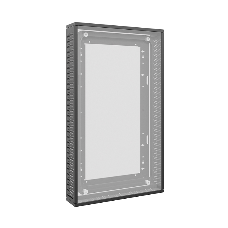 Hagor Cover-Set WH LG XE4 49" 5872 - Diebstahlsichere Abdeckung für Wandhalterung 5867 - hochwetterfest - Schwarz