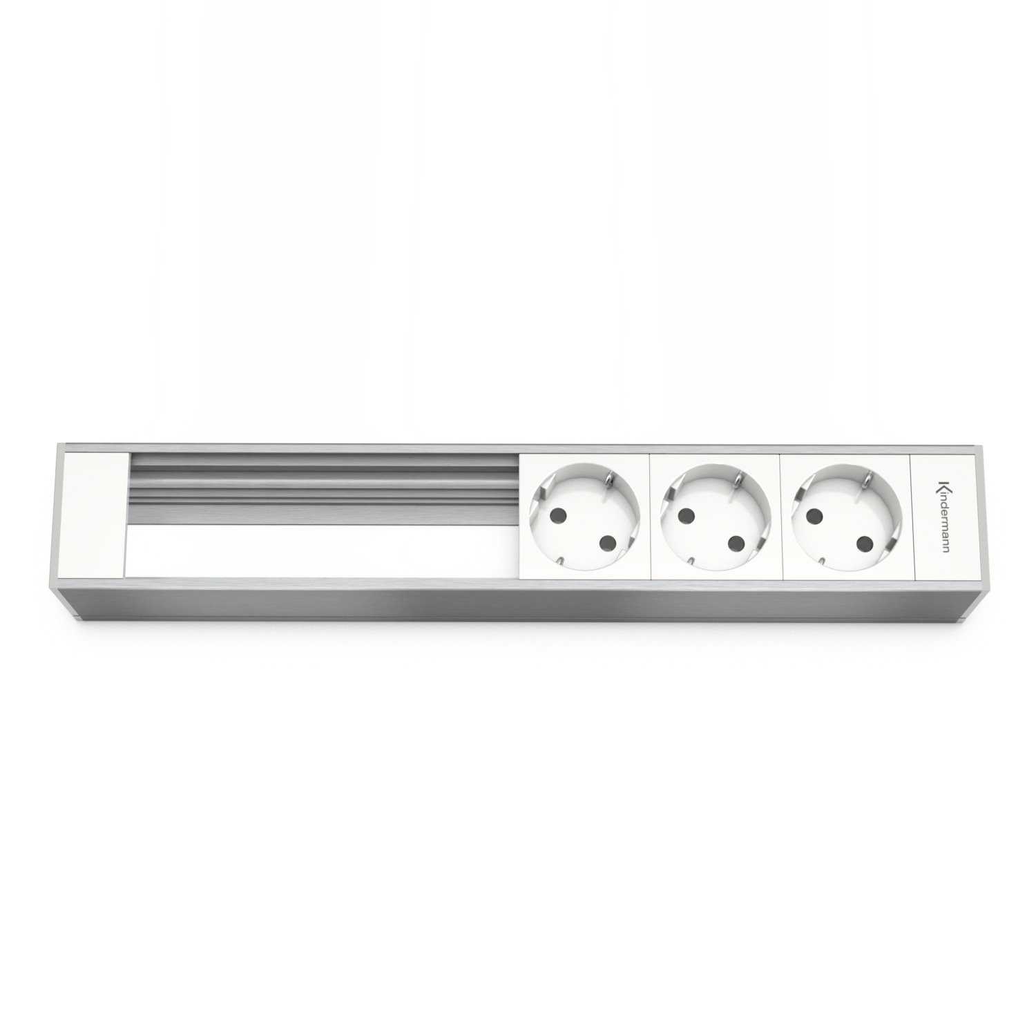 Kindermann CablePort Modulträger 6-fach, 3x Strom