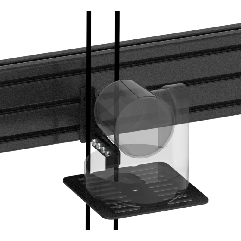 Vision VFM-MNU/L2X75 - Menuboard Wandhalterung 2 x 55-75 Zoll Landscape - 120 kg - VESA 600x400 - Schienensystem - Kameraablage