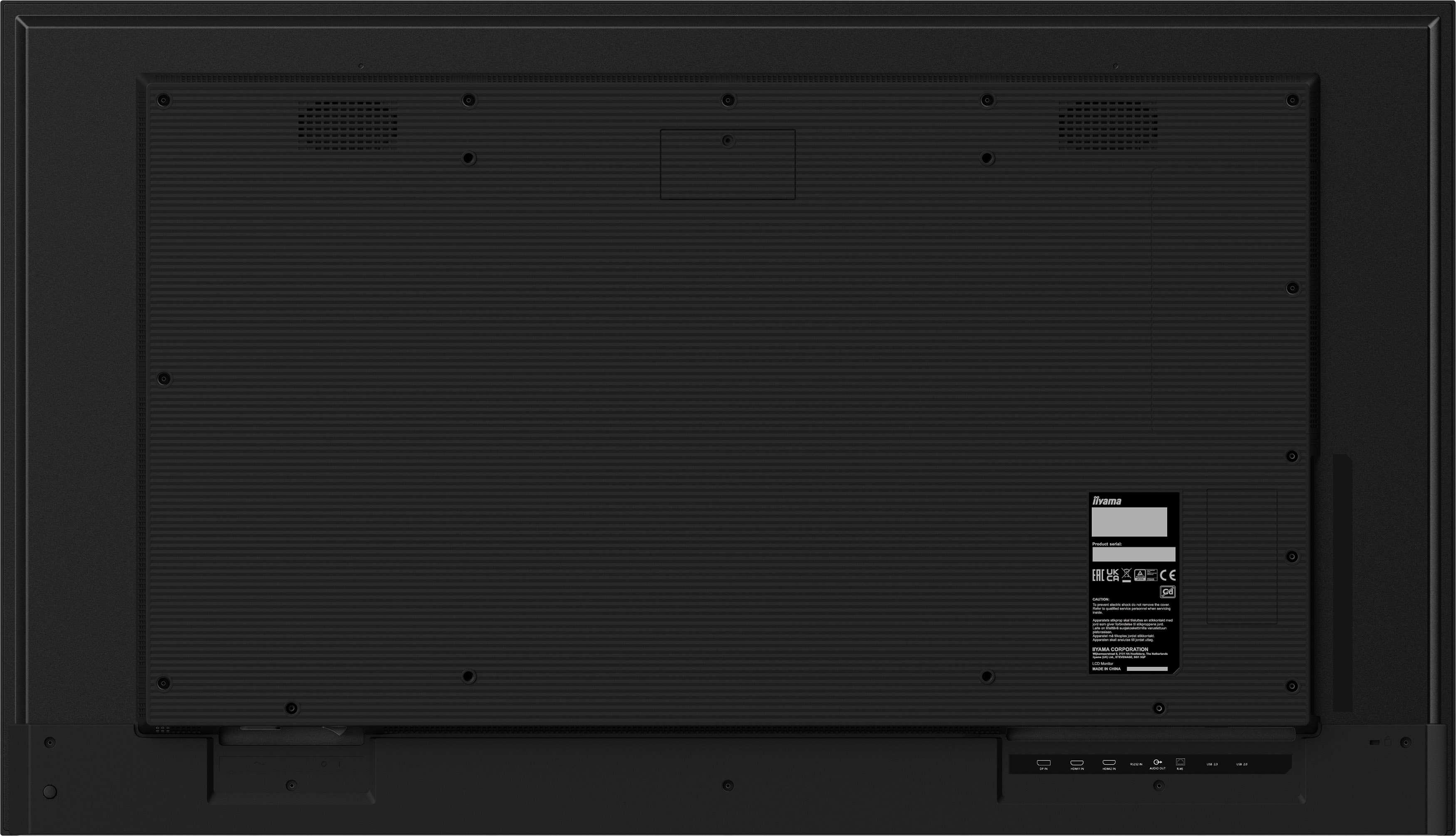 iiyama ProLite LH5065UHSB-B1AG - 50" 4K Digital Signage Display, 800 cd/m², Anti-Glare, Android 11