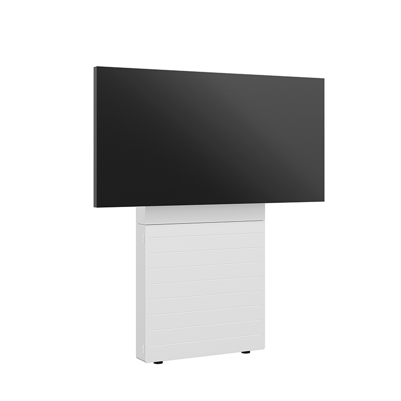 Hagor CON-Line Big W Counterbalanced 2771 - Medienstele Boden-Wandmontage manuell höhenverstellbar 60-90 kg - 65-86" - 400mm Fahrweg - Landscape - VESA 200x200-800x600 - Weiß