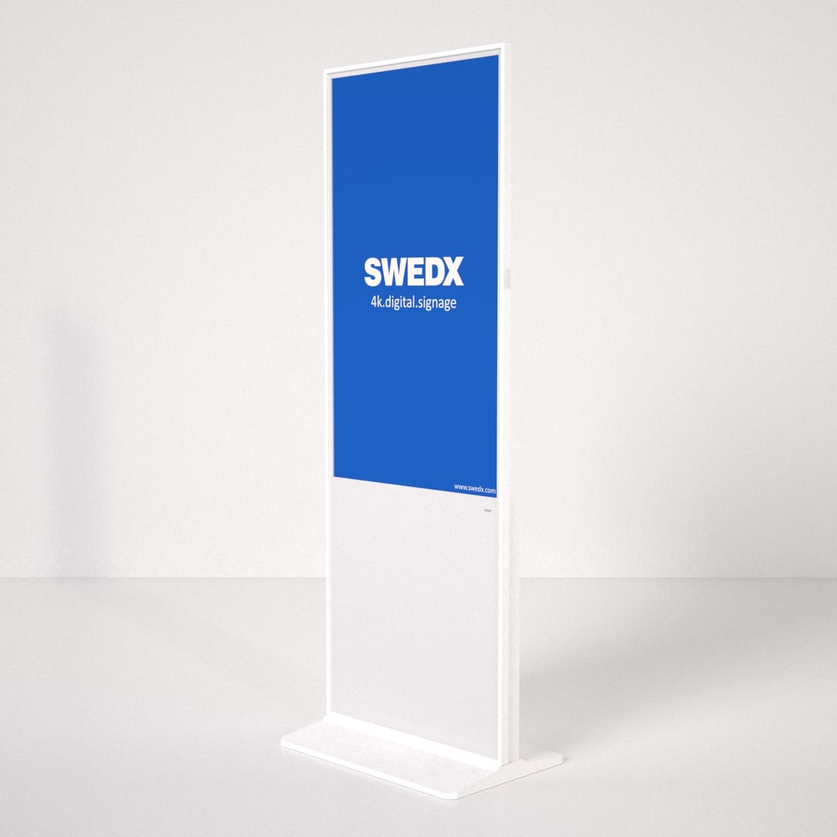 SWEDX Lamina Touch SWLT-50K8-A1-V2 - Touch-Stele 50" Portrait - 4K UHD - 350 cd/m² - 24/7 - Infrarot 10-Punkt-Touch - NO-OS - weiß