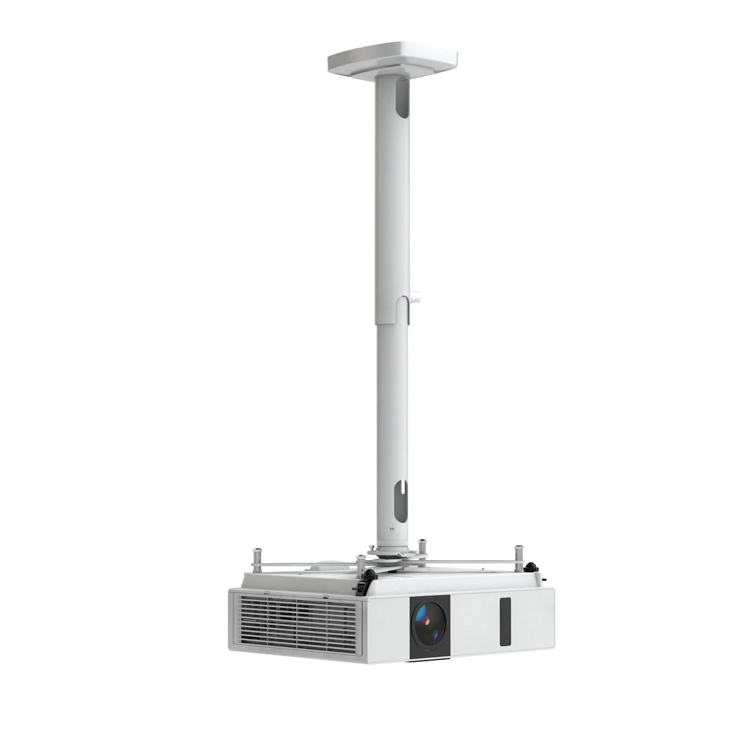 Kindermann Comfort² 60 4000000061 - Beamer-Deckenhalterung 40-65 cm - max. 20 kg - TÜV/GS - Weiß