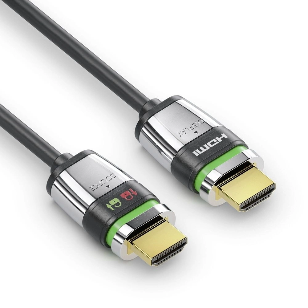 PureLink FiberX FX-I375-012 - HDMI 2.1 AOC Glasfaser-Kupfer-Hybridkabel - 12,5 m - 8K 60Hz - 48 Gbps - HDMI-A auf HDMI-A - Schwarz